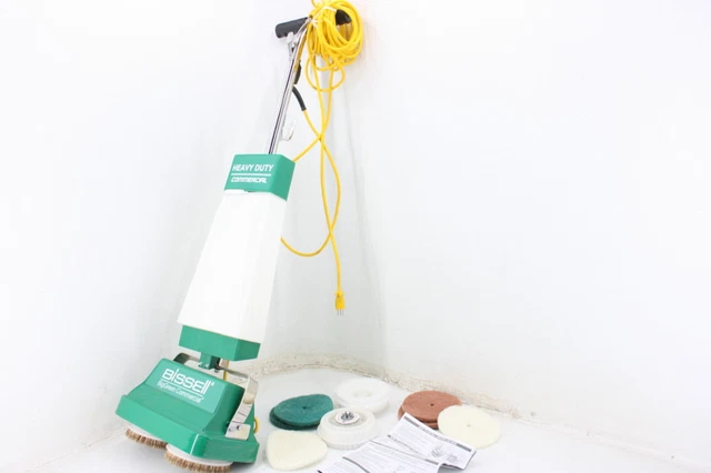 BiSSEll BGFS5000 Big Green Portable Corded Two Brush Floor Scrubber Polisher