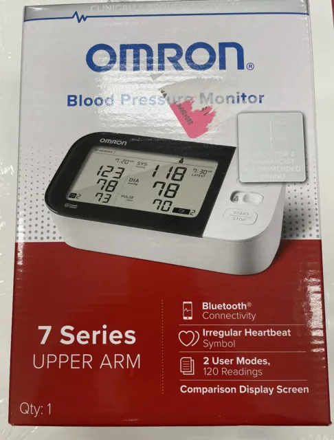 Nuevo monitor inalámbrico de presión arterial en la parte superior del brazo Omron serie 7 BP7350