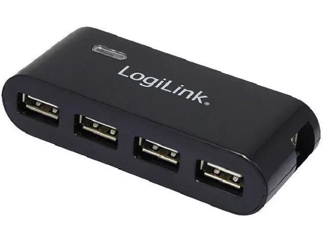 Multiprise USB 2.0 - 4 ports - 480Mbps - LED - noir