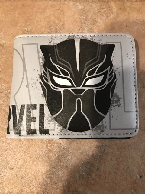 Marvel Black Panther  - Money - Bifold Wallet - Gray & Black - New No Box