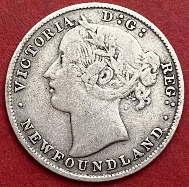 1894 Newfoundland 20 Cents Obverse 1 - Fine - Lot#7124