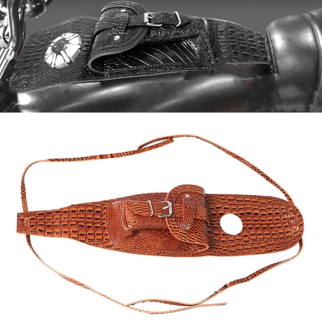 Borsa Serbatoio Moto EVGATSAUTO - Pelle Nera Universale