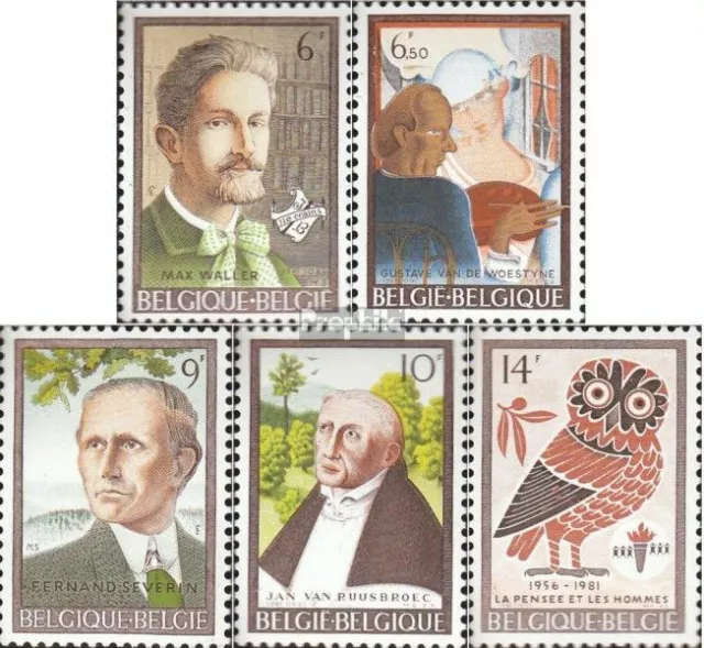 Belgien 2077-2081 (kompl.Ausg.) postfrisch 1981 Kultur