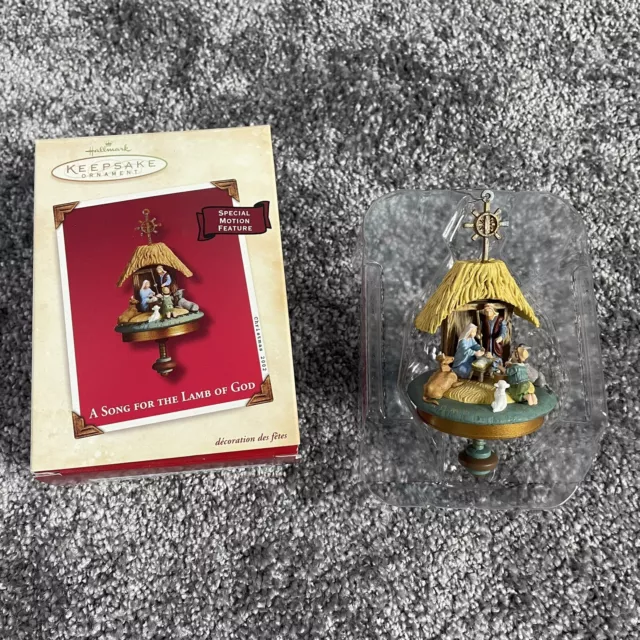 2002 Hallmark Keepsake Nativity "A Song For The Lamb Of God" Ornament