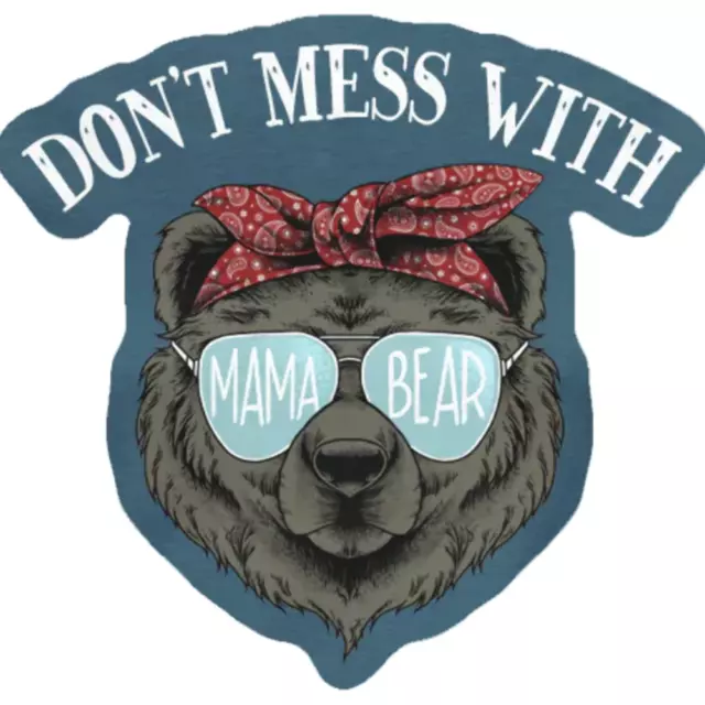 Mama Bear Decal Vinyl Die Cut Decal UV Coat Outdoor Patriot Sticker