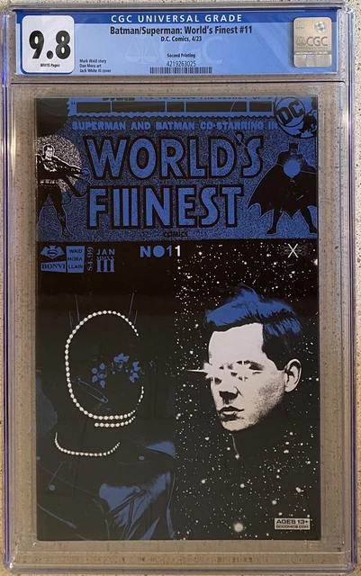 BATMAN/SUPERMAN WORLD’S FINEST #11 2nd Print (2023) CGC 9.8 Jack White Variant