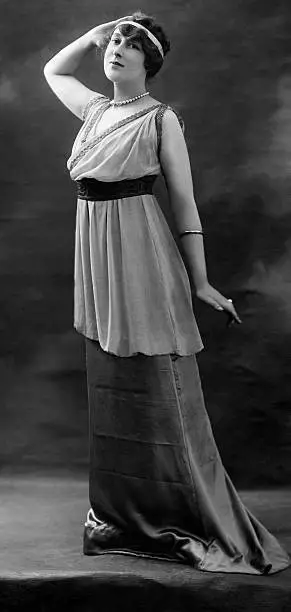 Pougy Liane de Dancer France real name Anne Marie Chassaigne p- 1910 Old Photo