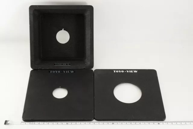 【N MINT】 Juego de tablero de 3 lentes original TOYO VIEW 158ｘ158mm copal 0,... 2