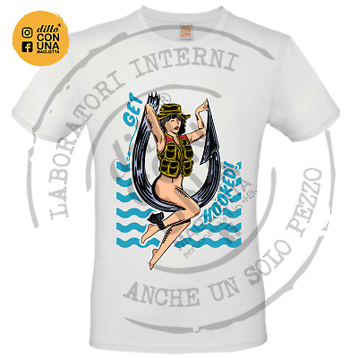 T-shirt da Uomo Pescatore Divertente Fun Fishing Tg S - M - L  - XL - XXL