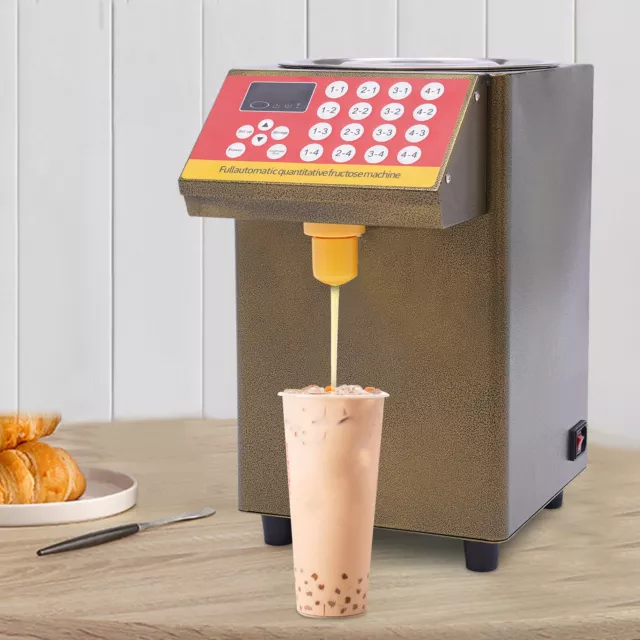 110V Fructose Quantitative Machine Sugar Syrup Dispenser Milk Tea Equipment 500W