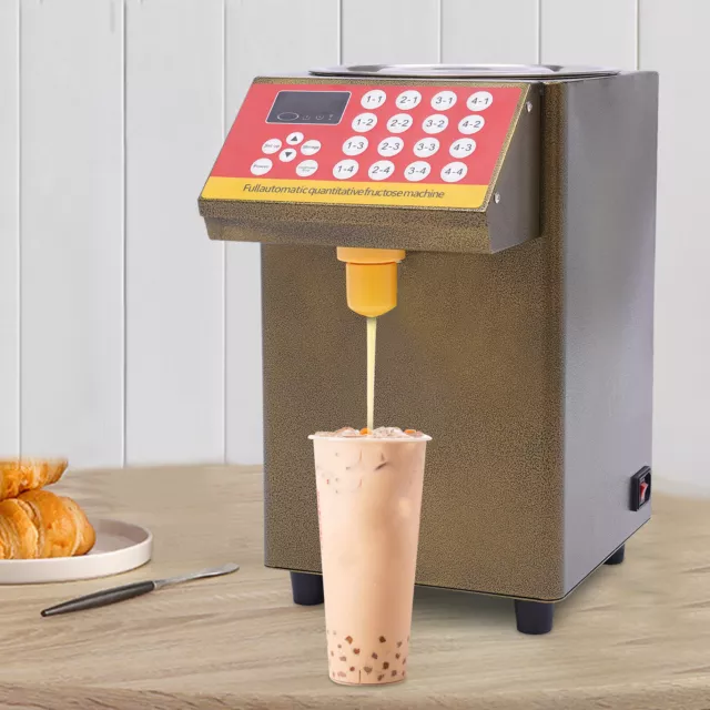 8L Fructose Quantitative Machine Sugar Syrup Dispenser Milk Tea Equipment 500W