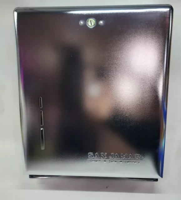 San Jamar Chrome  C-fold / Multifold Paper Towel Dispenser - T1900XC NEW