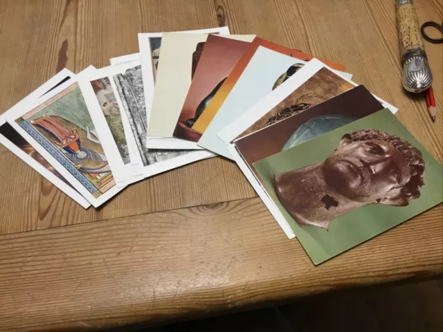 Job Lot  Collection  19x Various VINTAGE BRITISH MUSEUM Mainly Colour POSTCARDS