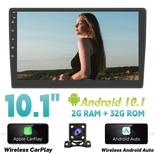 10.1"Android 10Rotating Touch Screen Car Stereo WiFi Bluetooth Radio GPS 2din