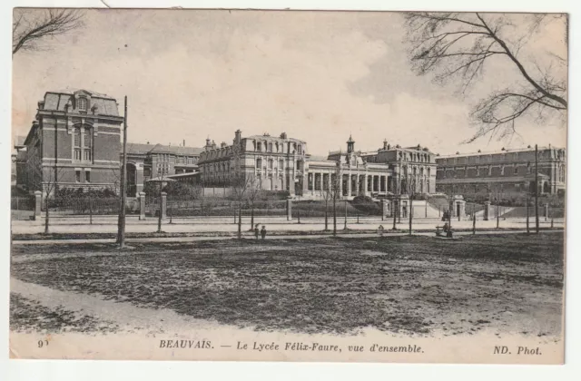 BEAUVAIS - Oise - CPA 60 - le Lycée Félix Faure - vue 4