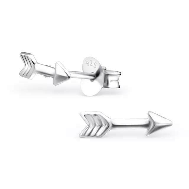 925 Sterling Silver Arrow Stud Earrings