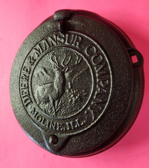 1893 DEERE & Mansur Cast Iron Corn Planter Cover Lid RESTORED CONDITION