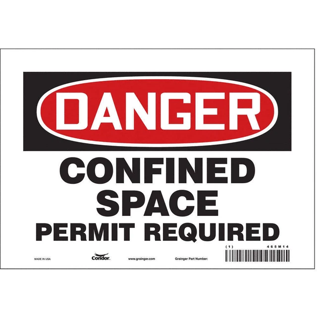 CONDOR 465M14 Safety Sign,7 inx10 in,Vinyl