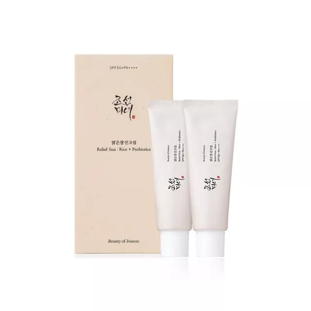BEAUTY OF JOSEON Relief Sun Rice + Probiotics SPF50+ PA++++ 2Pack