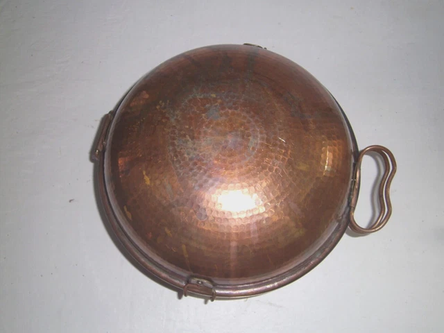Traditional Hammered Copper Cataplana Food Steamer Pot Hinged METALUTIL PORTUGAL