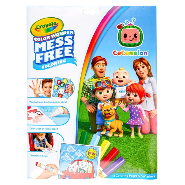 CRAYOLA COLORE WONDER - Cocomelon - senza Sporco Creativo Set Attività ...