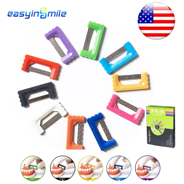 Dental IPR Strips 10-Piece Set - Interproximal Reduction Sanding Strips