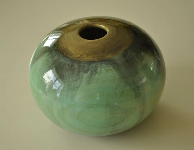 Vase en bois peint à la main H 17 cm KHOKHLOMA Russie