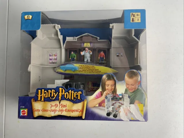 2002 Mattel Harry Potter Escape The Dursleys 3D Mini Game Miniature Figs Sealed