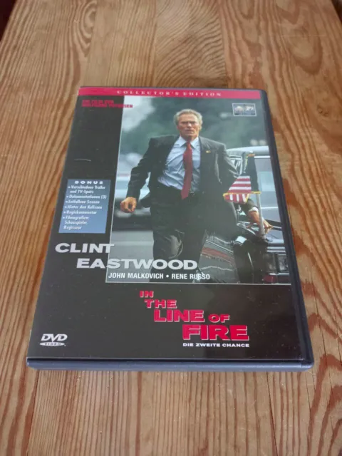 DVD; IN THE LINE OF FIRE. C. Eastwood, J. Malkovish, R. Russo. 1993, SEHR GUT!