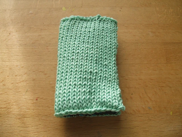 Estuche de aguja y contenido hecho a mano - azul turquesa pálido