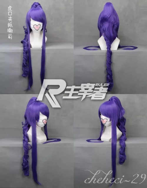 Camui Gakupo Gackpoid long cosply one ponytail full wigs Harajuku Synthetic
