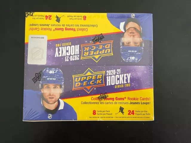 2020-21 Upper Deck Young Guns Series 2 Hockey Factory Sealed Retail 24 Pack Box