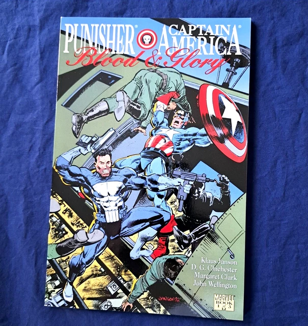 PUNISHER/CAPTAIN AMERICA, BLOOD & GLORY #1, MARVEL, 1992, Excellent!!