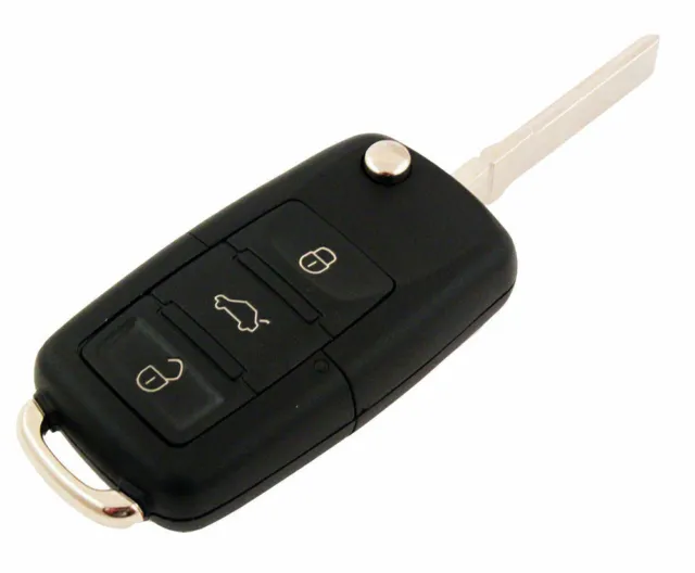 Generic 3 boutons pliant voiture clé à distance Flip clé pliante étui pour  Volkswagen golf à prix pas cher
