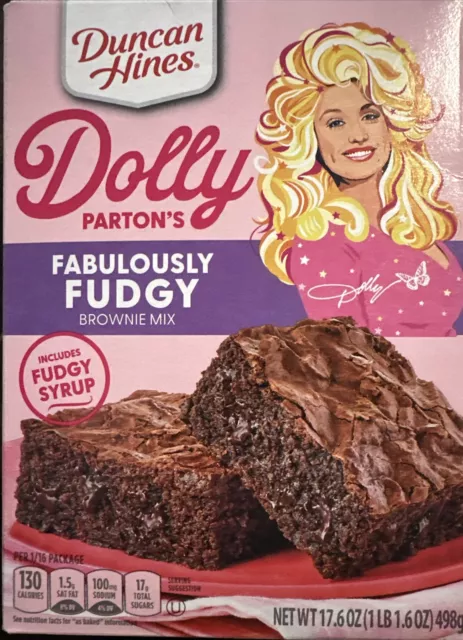 Dolly Parton's Fabulously Fudgy Brownie Mix Duncan Hines Limited Edition Box