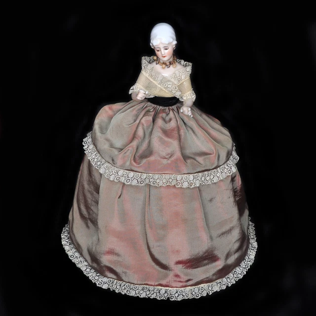 Poupée Ancienne Reproduction JDK 221 - Tête Biscuit Porcelaine (32cm)