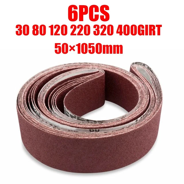 Abrasive belt Assortment Alumina 6pcs/set Flexible Hot Durable Practical