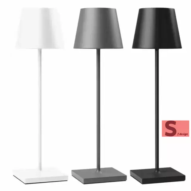 lampada da tavolo led ricaricabile simile poldina touch dimmerabile bar hotel