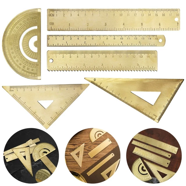 BRASS CARTOGRAPHY RULER with Metric English Conversion for Accurate ...
