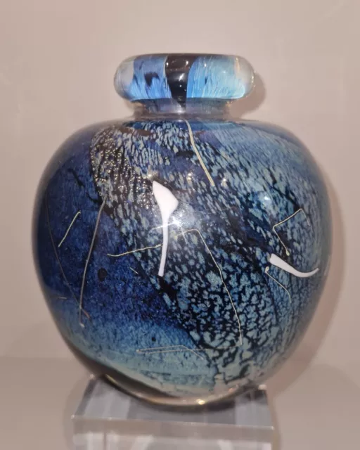 François LE LONQUER 84 vase verre d'art soufflé n Monod Deniel Linard Van Lith