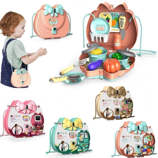 Juguete Montessori Sling Bag Pretend for Play Toy Niños Educación Juguete Co\