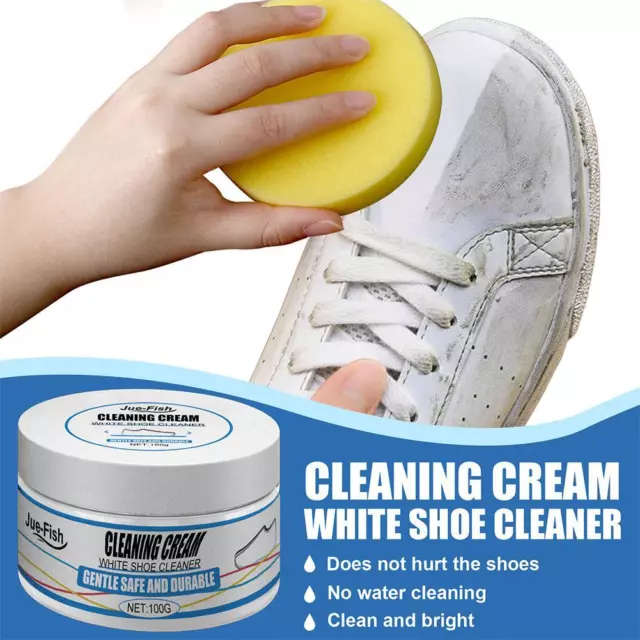 White Shoe Cleaning Cream, Sneaker Whitening Stain Remover Cream Cleansing Fast