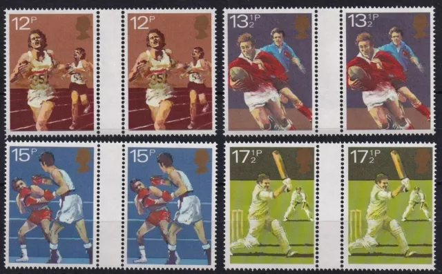 GB 1980 Sport Centenaries: gutter pairs set SG 1134-1137 MNH mint