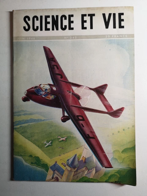Ancien Magazine Science Et Vie N°348 - 1946, Couverture Voiture De Course
