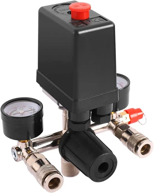 Raccordi Per Valvole Di Sicurezza Compressore Aria - Con Manometri, Controllo Pressione - Foto 8