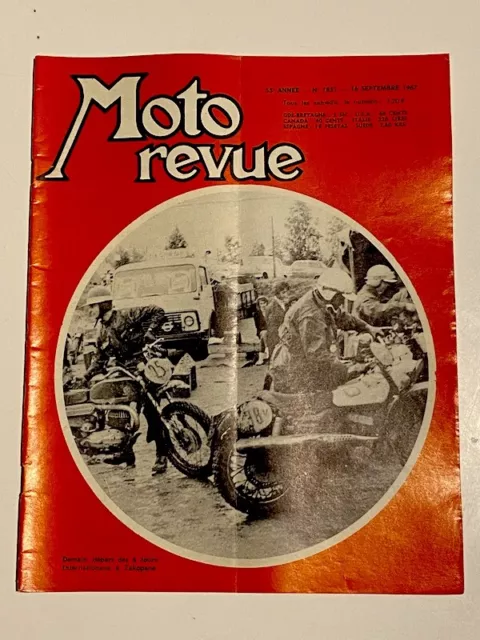 MOTO REVUE n°1851 Septembre1967 les 6 jours internationaux à Zakopane