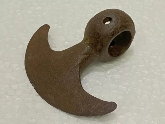 Vecchio Vintage Raro HANDMADE Half Moon Forma Massiccio Rustico Ferro Axe Testa