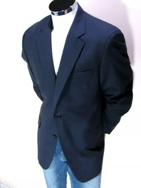 Jos A Bank Mens Blazer 41L Wool Blue Sport Coat 2BTN Single Vent Suit Jacket