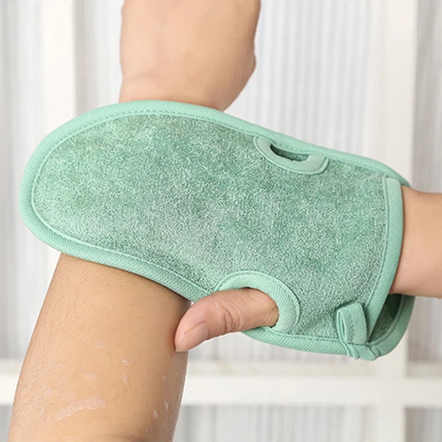 Guantes de baño buena ductilidad masaje corporal baño exfoliante corporal