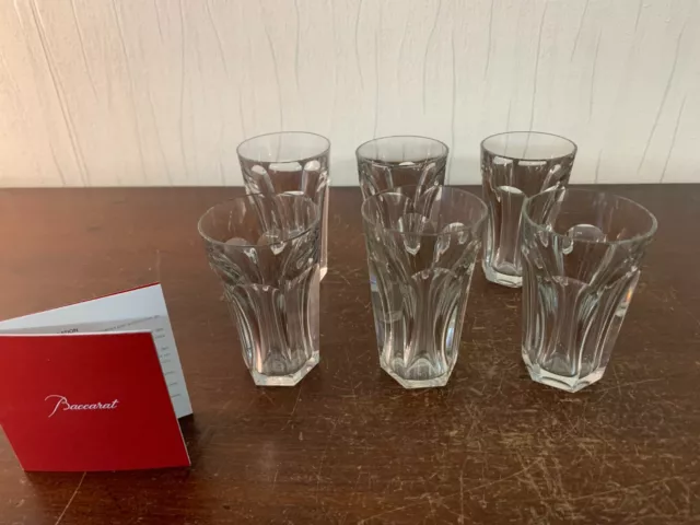 5 verres modèle Harcourt en cristal de Baccarat (prix à la pièce)